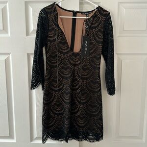Black Lace For Love & Lemons dress. NWT